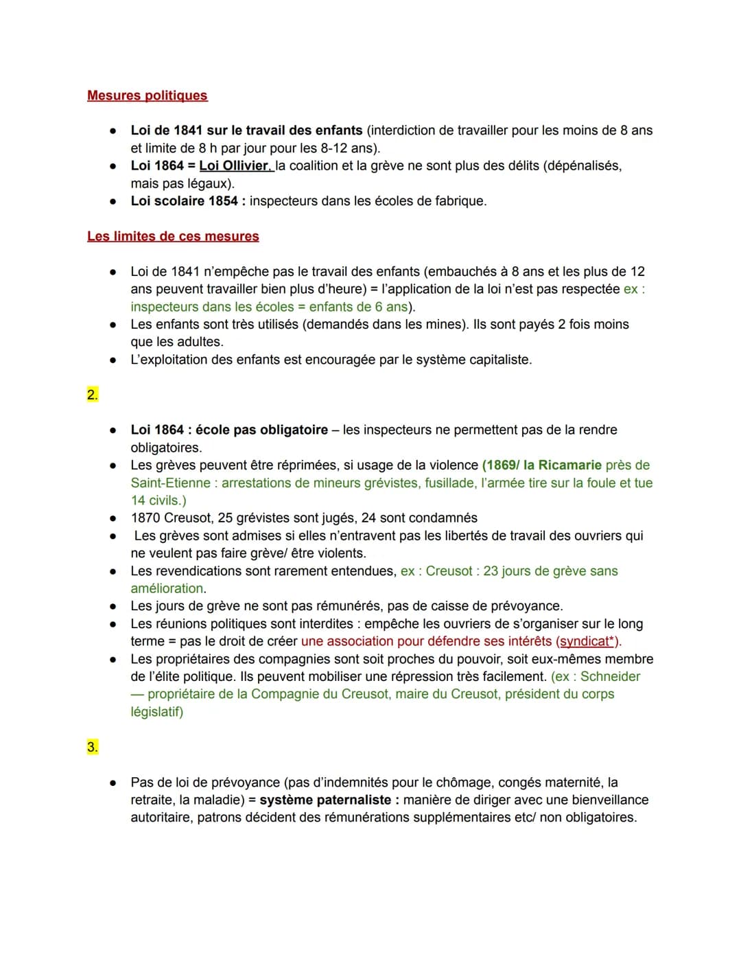 Chapitre 2: L'industrialisation et l'accélération des transformations économiques et
sociales en France (1848-1871)
Problématique : Comment 