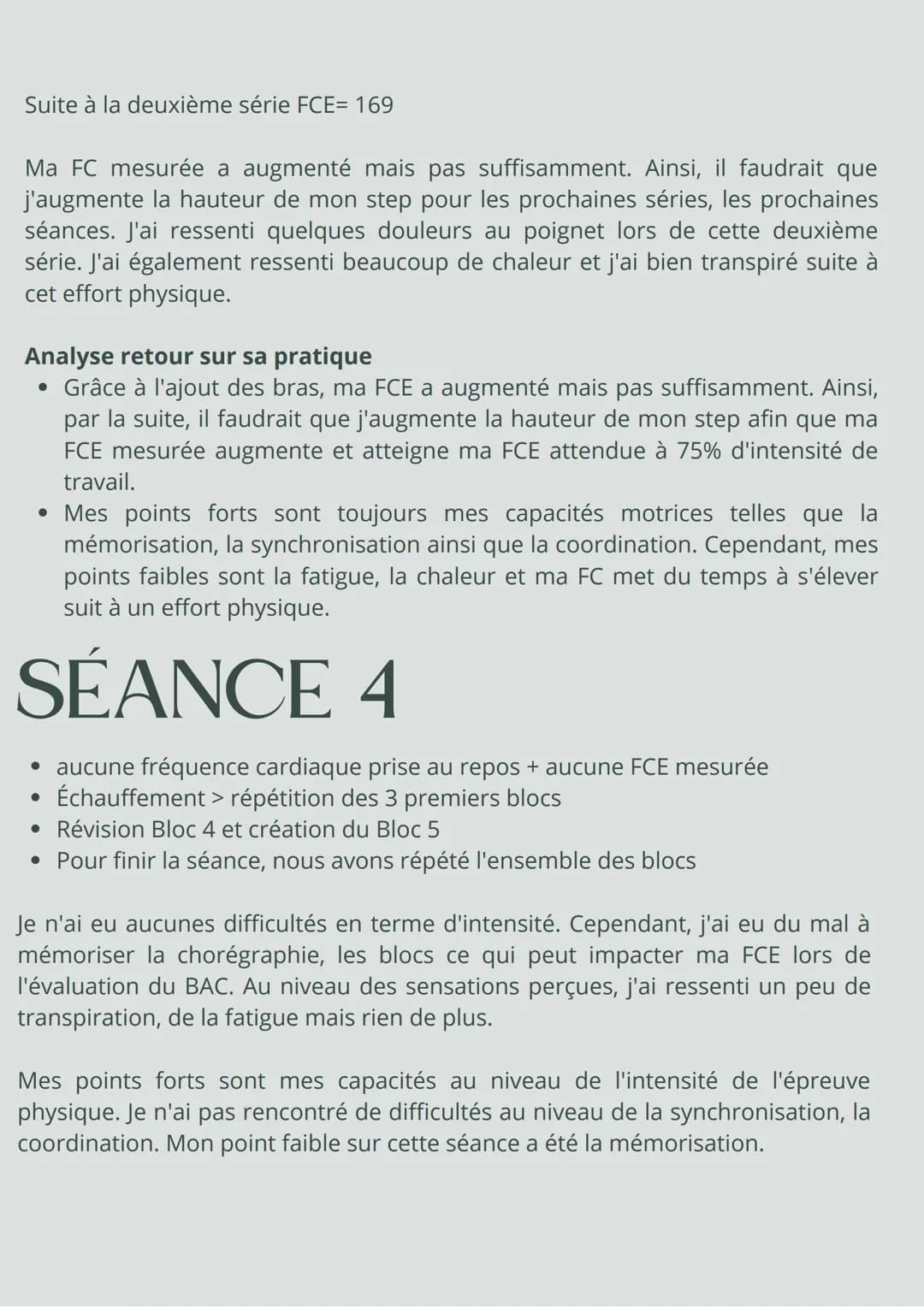 Lola Patrouillault 2022/2023
CARNET
D'ENTRAINEMENT
STEP RENSEIGNEMENTS
compétences attendues au BAC de step niveau 4
• Pour produire et iden