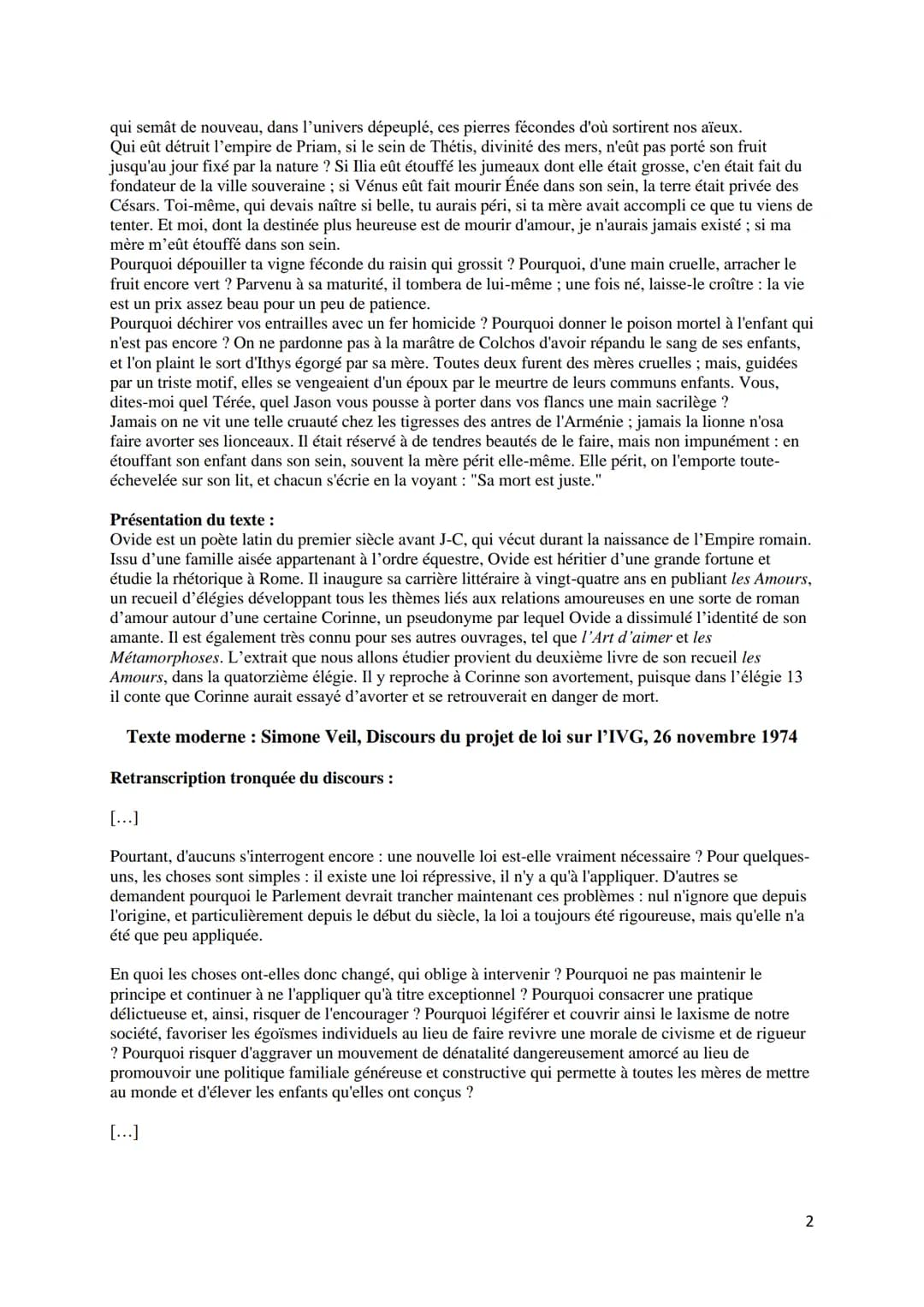 Portfolio 2 : L'avortement
Texte Latin : Ovide, Les Amours, livre II, élégie 14
Texte:
Quid iuuat inmunes belli cessare puellas,
nec fera pe