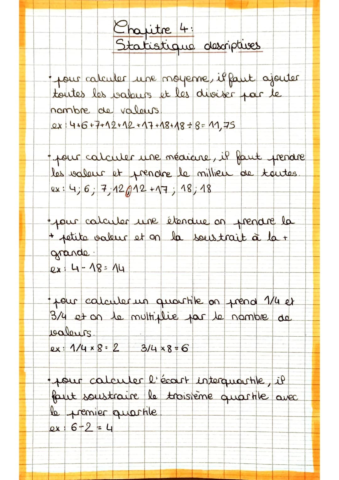 Statistiques descriptives