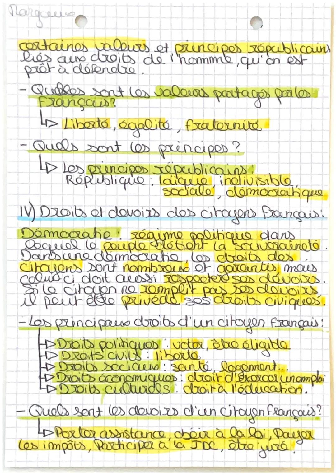 # RÉPUBLIQUE/CITOYENNETÉ

1) La citoyenneté européenne :

- Quel texte a créée la citoyenneté de l'UE?

Le traité de Noastricht (1992)

- Qu