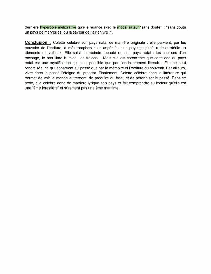 Introduction: "Une enfant très aimée, entre des parents pas riches, et qui vivait à la
campagne parmi des arbres et des livres". Voici comme