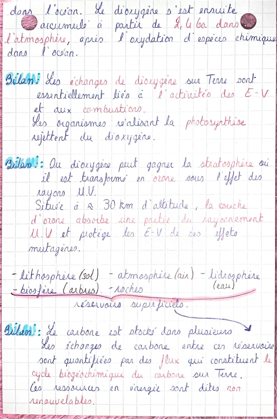 ES S.V.T.
chap P 1 : l'atmosphère terrestre
vie.
Intro 0: L'atmosphère est l'enveloppe gazeuse
qui entoure la Terre. Apparue il y a
46 milli