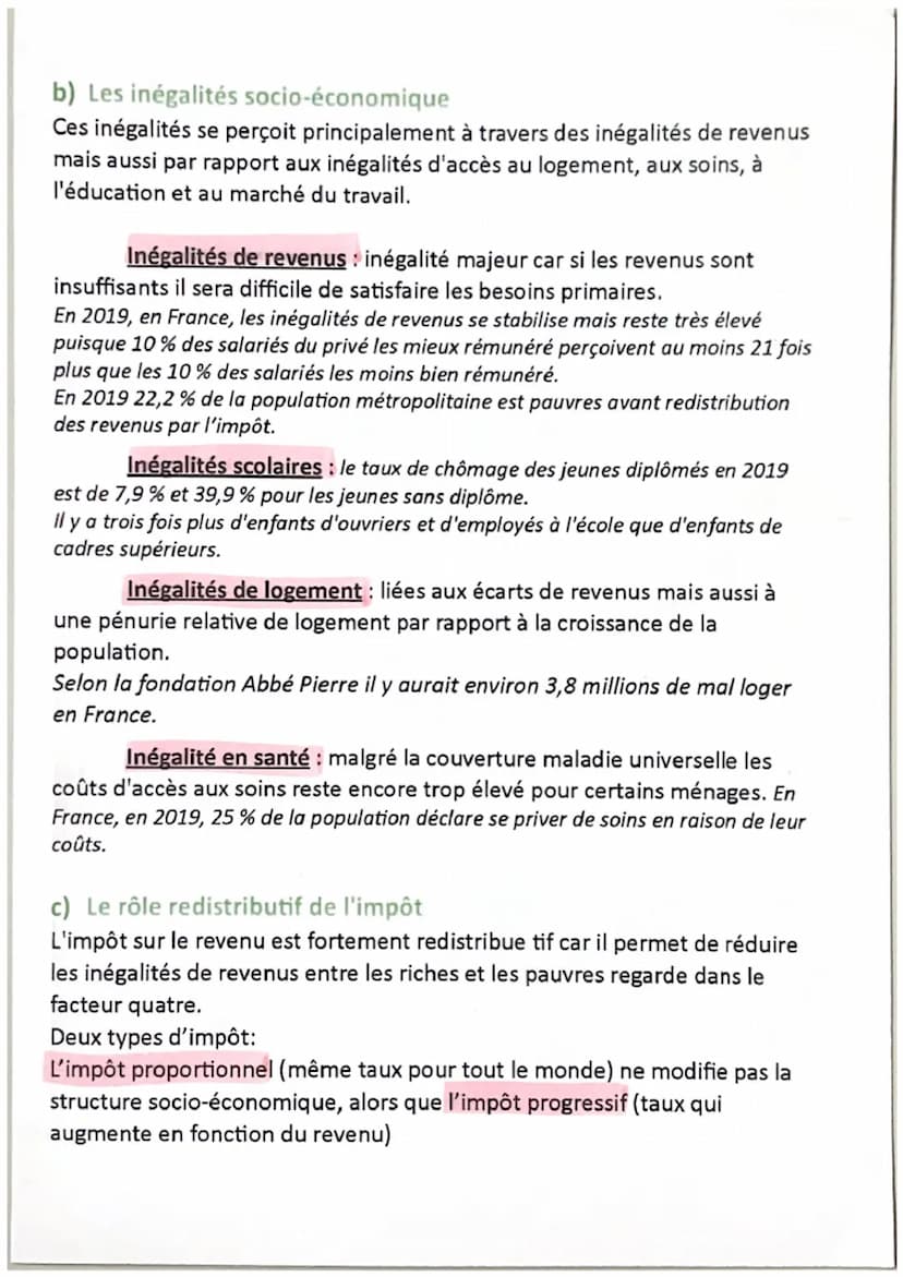 Chapitre 4 : Les politiques sociales
Politique social : protège les individus contre les risques sociaux et lutte
contre les inégalités soci