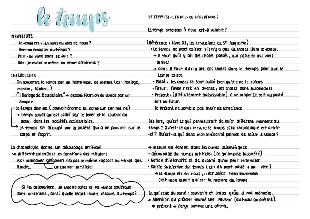 Découvre Le Temps et L'Influence Sociale avec Saint Augustin