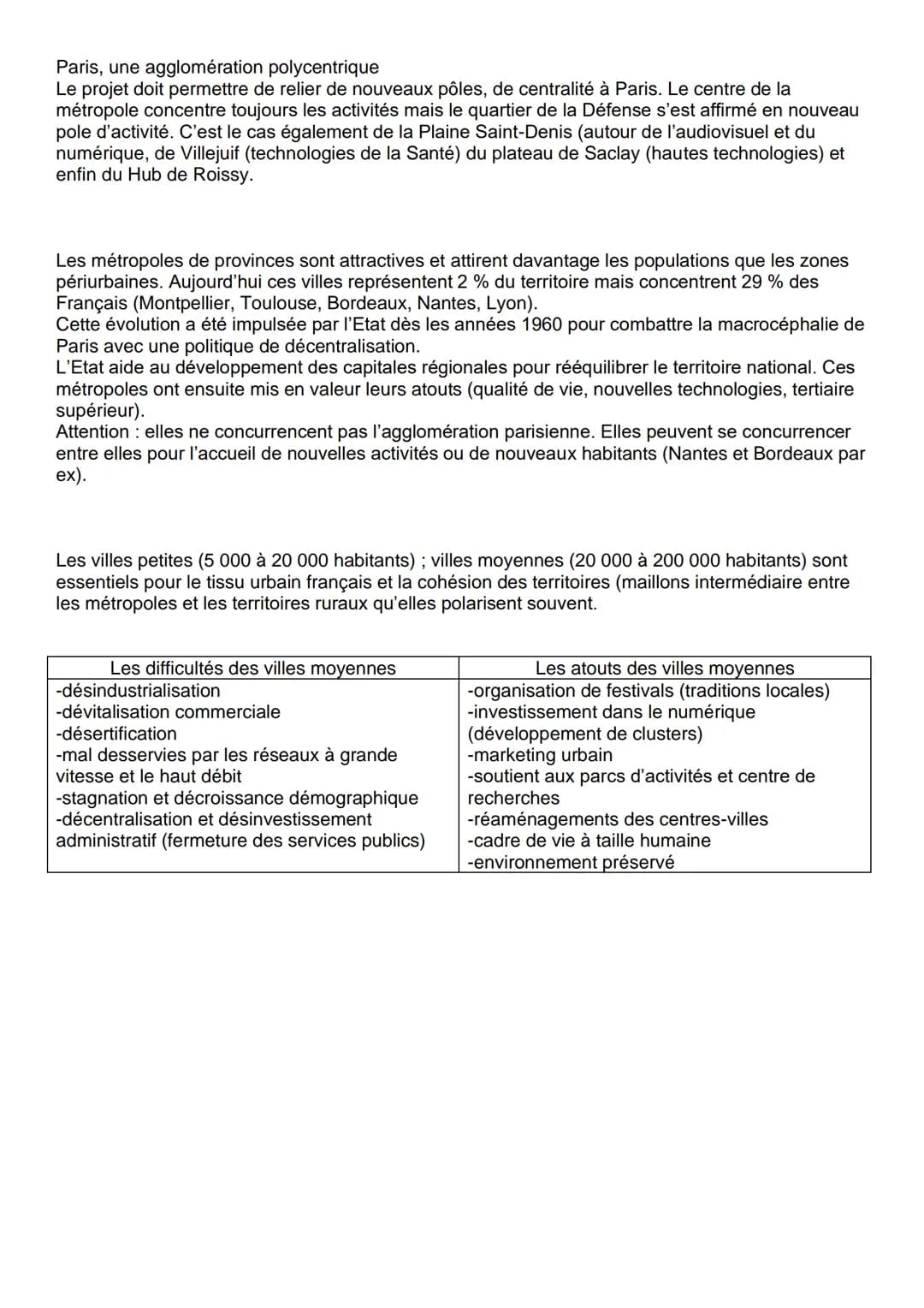 Thème 1: la métropolisation, un processus mondial différencié
Depuis 2007, plus de la moitié de la population mondial vit en ville. L'urbani