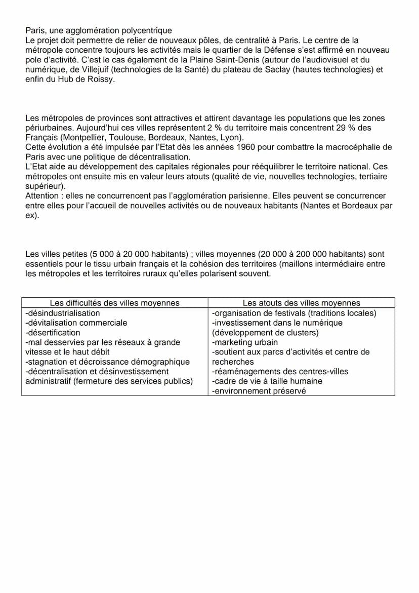 Thème 1: la métropolisation, un processus mondial différencié
Depuis 2007, plus de la moitié de la population mondial vit en ville. L'urbani