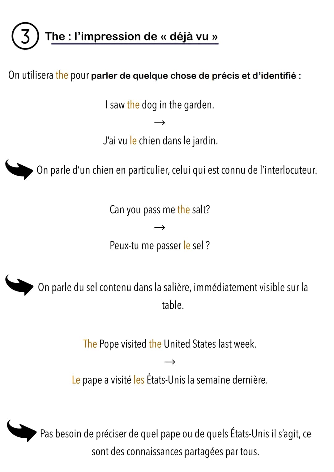 les articles définis et les articles indéfinis.
pré-requis : cours sur les noms
Il existe plusieurs types de déterminants du nom, parmi lesq