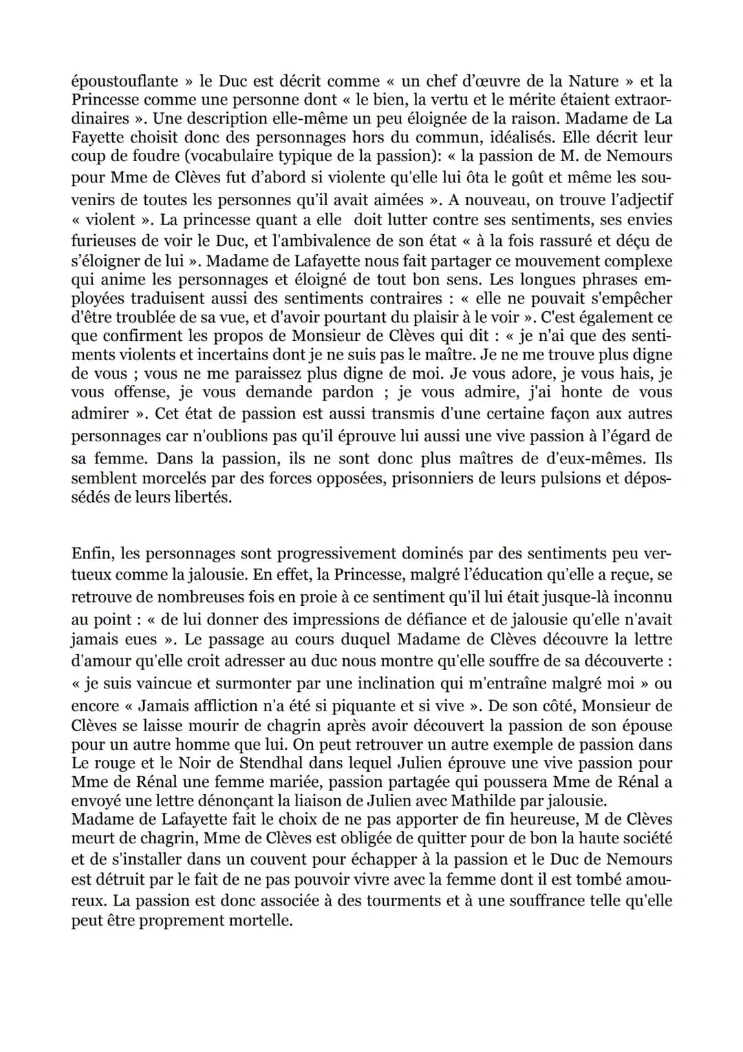 Devoir de français
Marie ADAM 101
<< Les passions peuvent me conduire mais elles ne sauraient m'aveugler >>
Cette phrase issue de la Princes