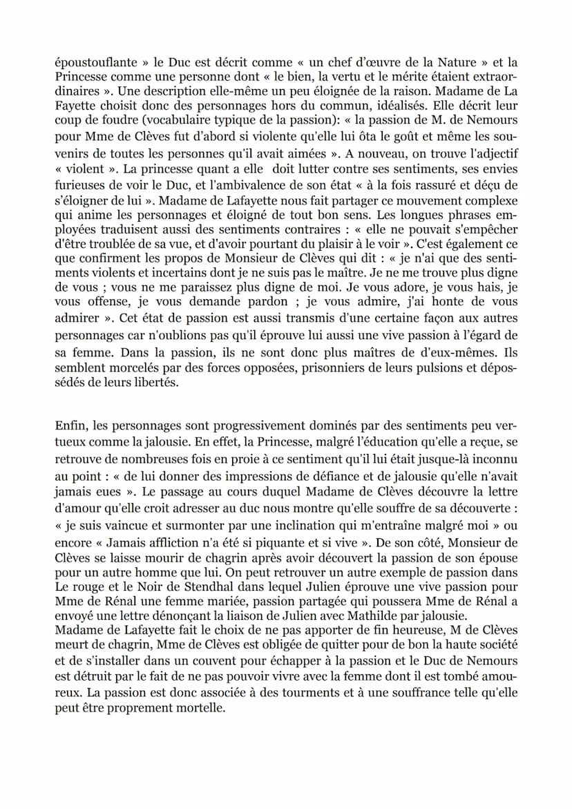 Devoir de français
Marie ADAM 101
<< Les passions peuvent me conduire mais elles ne sauraient m'aveugler >>
Cette phrase issue de la Princes