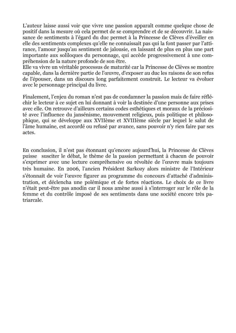 Devoir de français
Marie ADAM 101
<< Les passions peuvent me conduire mais elles ne sauraient m'aveugler >>
Cette phrase issue de la Princes