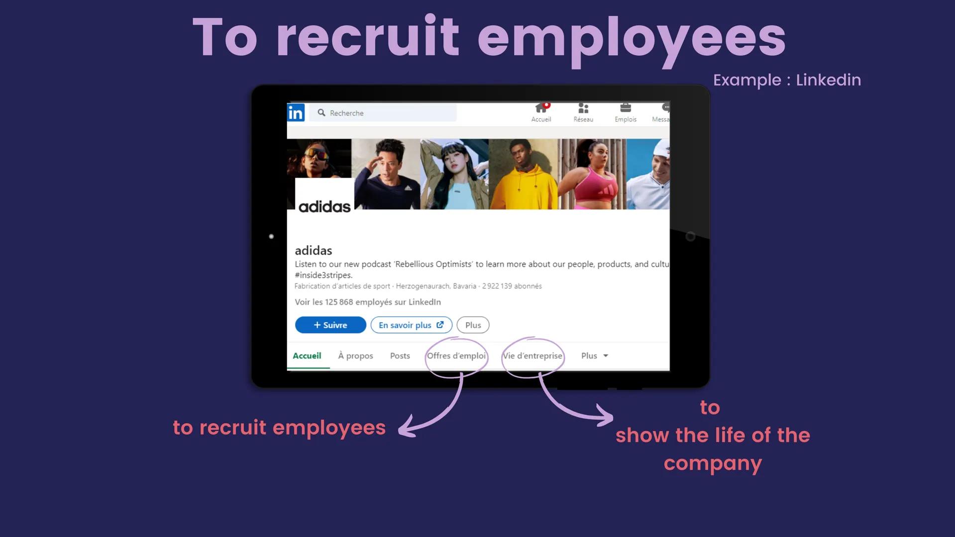How do
employeurs use
social media for
their businesses ?
Their use of social networks and the risks
for companies To recruit employees
in
a