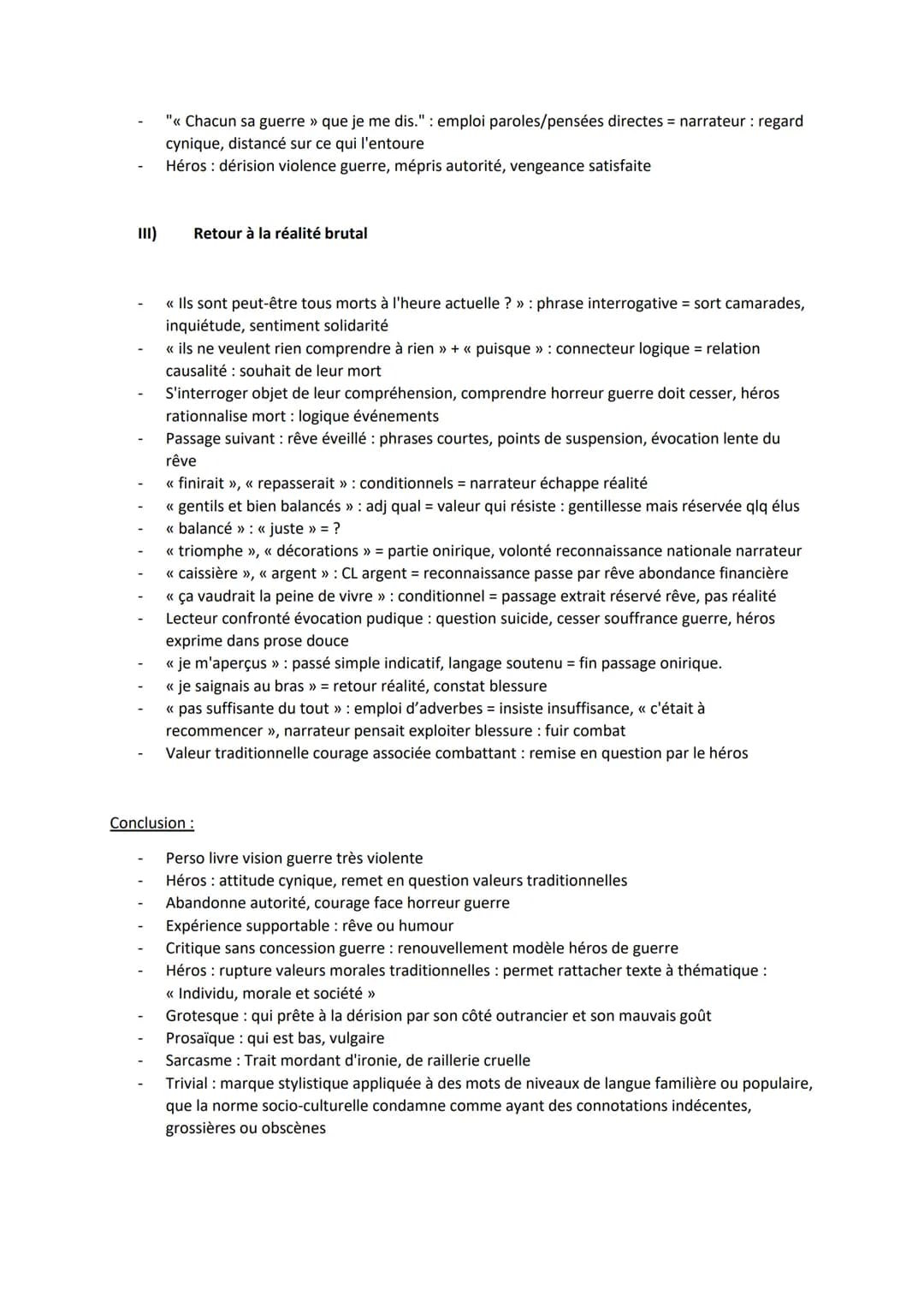 Voyage au bout de la nuit (Individu, morale et société)
Introduction :
Plan :
1)
II)
Début du roman : chapitre 1 : Bardamu, héros : engagé a
