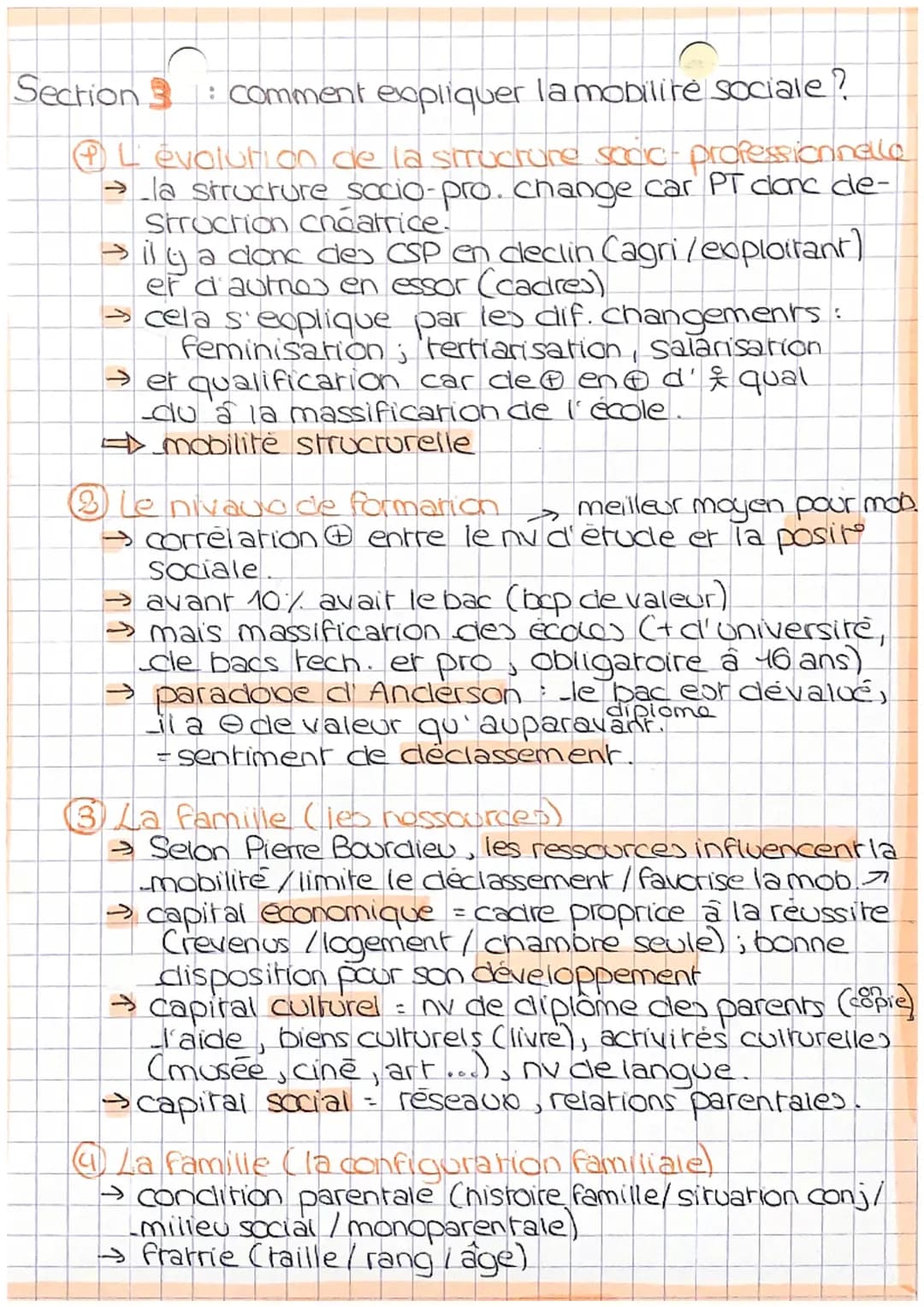 Sociologie
Chapiina
_4
: Quels sont (c) caracherisques erlas
facreurs, de la mobilite sociala?
moliune: changement dans l'espace. C'est un d