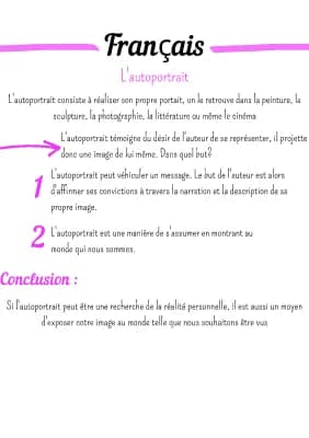 Know Français : L&#39;autoportrait  thumbnail