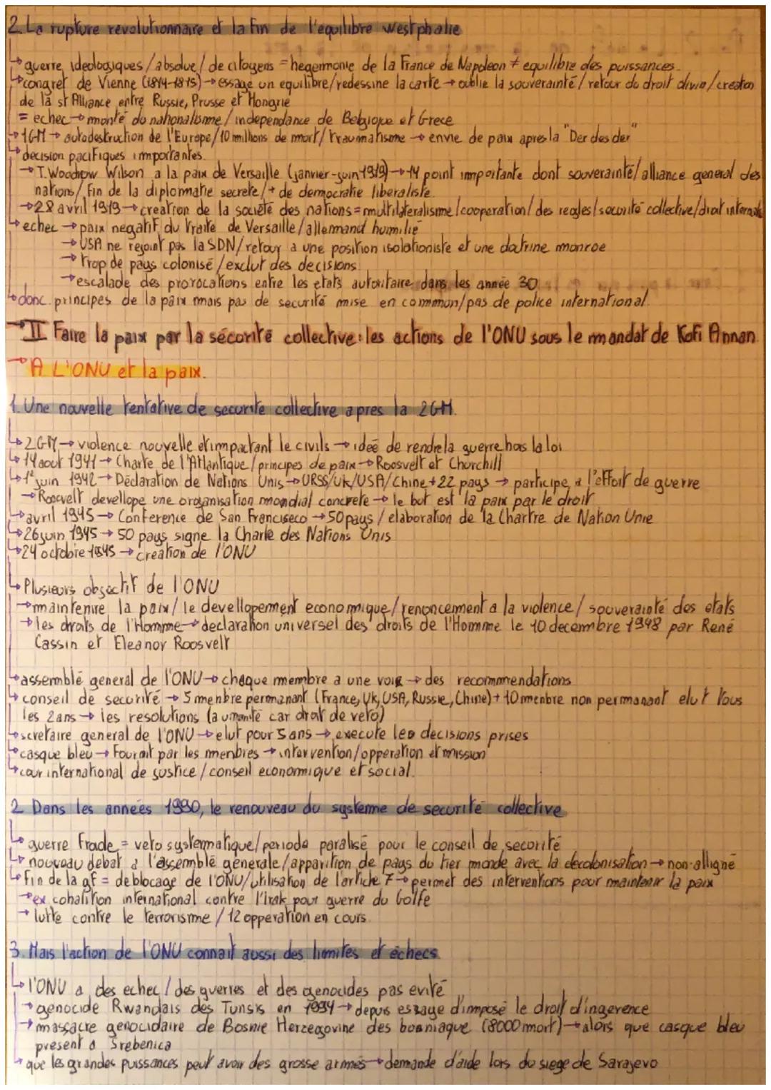 # Axe 2: Le defi de la construction de la paix.

Lodef. La paix est un etat d'absence de confliks, de querre mais aussi une vision dideal, d