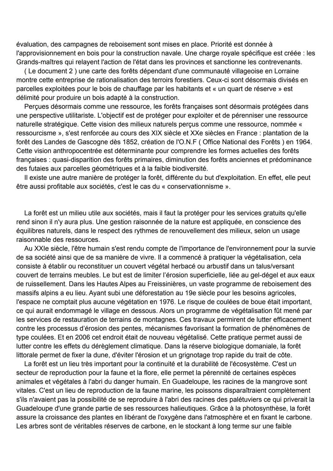 Dissertation HGGSP: Enjeux et pratiques de la forêt française depuis Colbert
Selon WWF (World Wildlife Fund ), l'ONG de la protection de l'e
