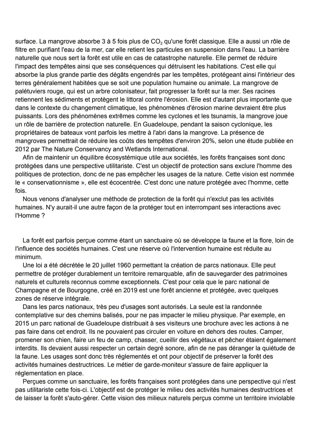 Dissertation HGGSP: Enjeux et pratiques de la forêt française depuis Colbert
Selon WWF (World Wildlife Fund ), l'ONG de la protection de l'e