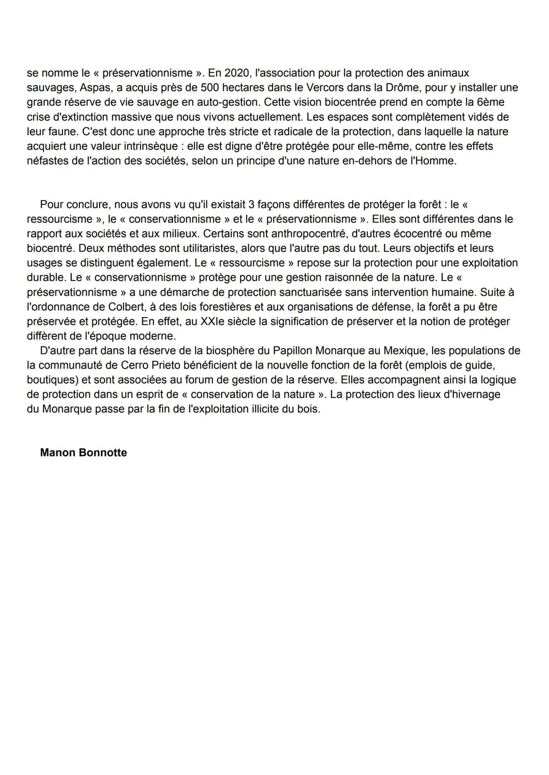 Dissertation HGGSP: Enjeux et pratiques de la forêt française depuis Colbert
Selon WWF (World Wildlife Fund ), l'ONG de la protection de l'e