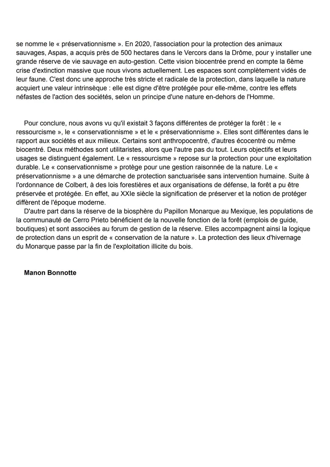 Dissertation HGGSP: Enjeux et pratiques de la forêt française depuis Colbert
Selon WWF (World Wildlife Fund ), l'ONG de la protection de l'e