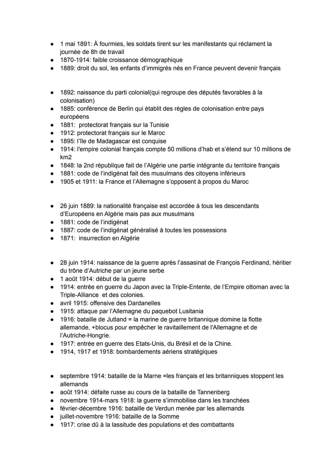 ●
●
●
●
●
●
Dates histoire:
●
5 mai 1789: convocation des états généraux
17 juin 1789: les députés du tiers états se proclament assemblée na