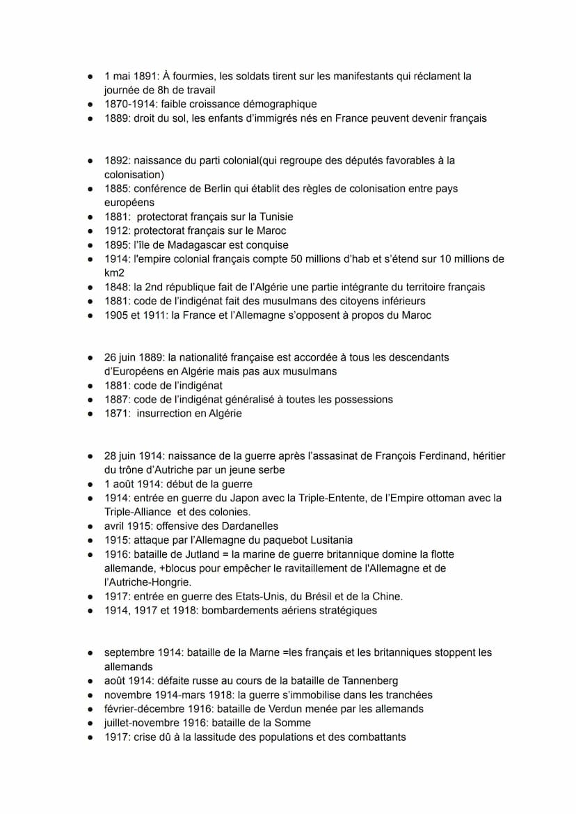 ●
●
●
●
●
●
Dates histoire:
●
5 mai 1789: convocation des états généraux
17 juin 1789: les députés du tiers états se proclament assemblée na