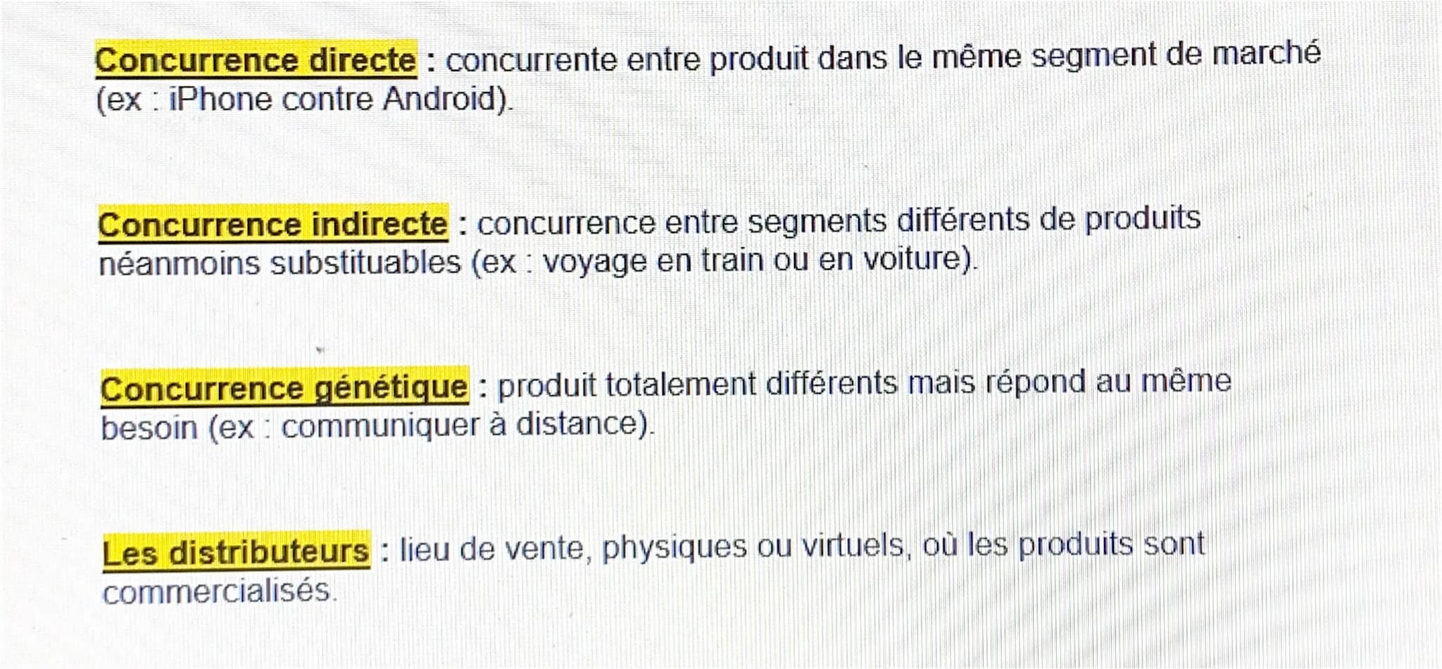 Les organisations et l'activité de production de biens et
de services
Marketing stratégique : sur le long terme, c'est la démarche d'analyse