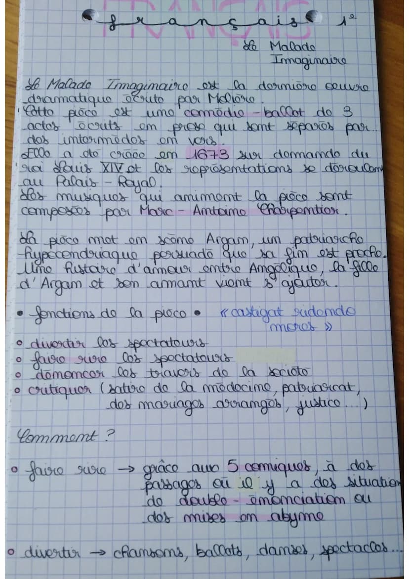 os
s
عممد
قل منم
Biographie de
Molière
Molière, de som vrai nom Jean-Baptiste Poquelin
est um dramaturgo, acteur, metteur em scome
et direct