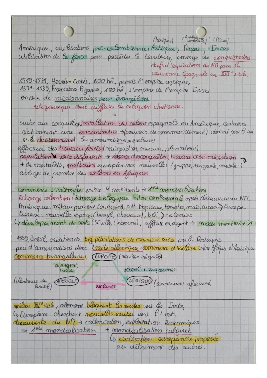THEME 2
Chapitre 1
d'histoire

L'ouverture atbentique: les conséquences
O de la découverte du « Nouveau
Nonde

début I siècle, connaissance 
