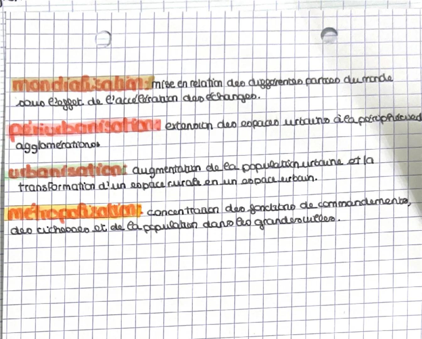Les aires UGBAINES en France
Les principales aires urbaines
en France
MANCHE
OCEAN
ATLANTIQUE
Lille
Strasbourg
Paris
o Rennes
Nantes
Lyon
Gr