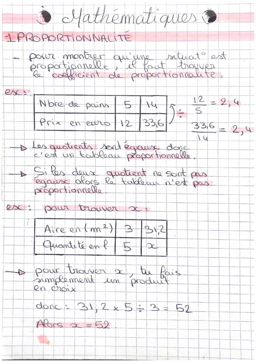 Mathématiques >>
pour montrer qu'une situat est
proportionnelle, il faut trouver
le coefficient de proportionnalite.
1 PROPORTIONNALITÉ
Nbre
