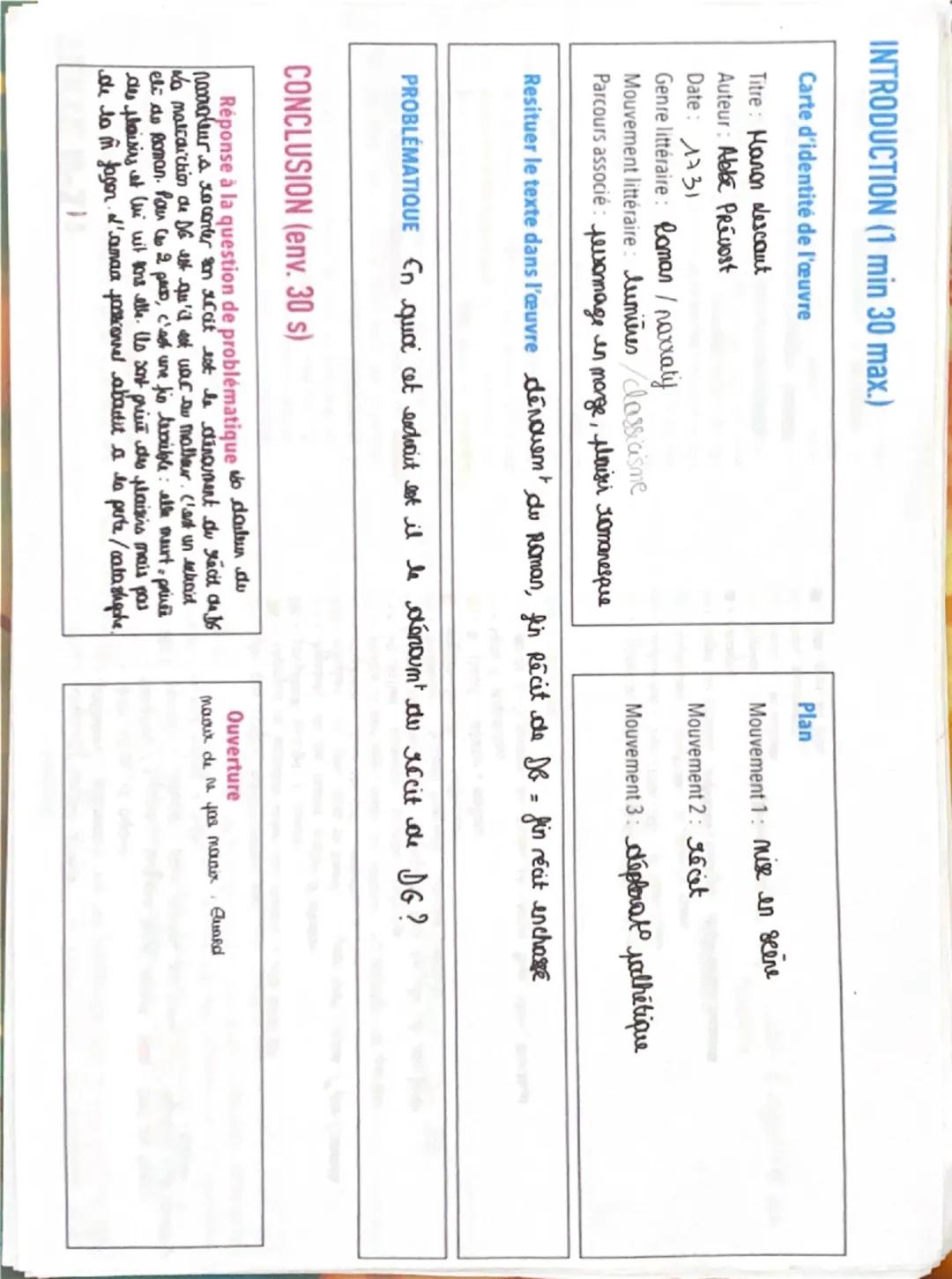 INTRODUCTION (1 min 30 max.)

Carte d'identité de l'œuvre

Titre: Manon Lescaut
Auteur: Abbe Prévost
Date: 1731
Genre littéraire: Roman / na