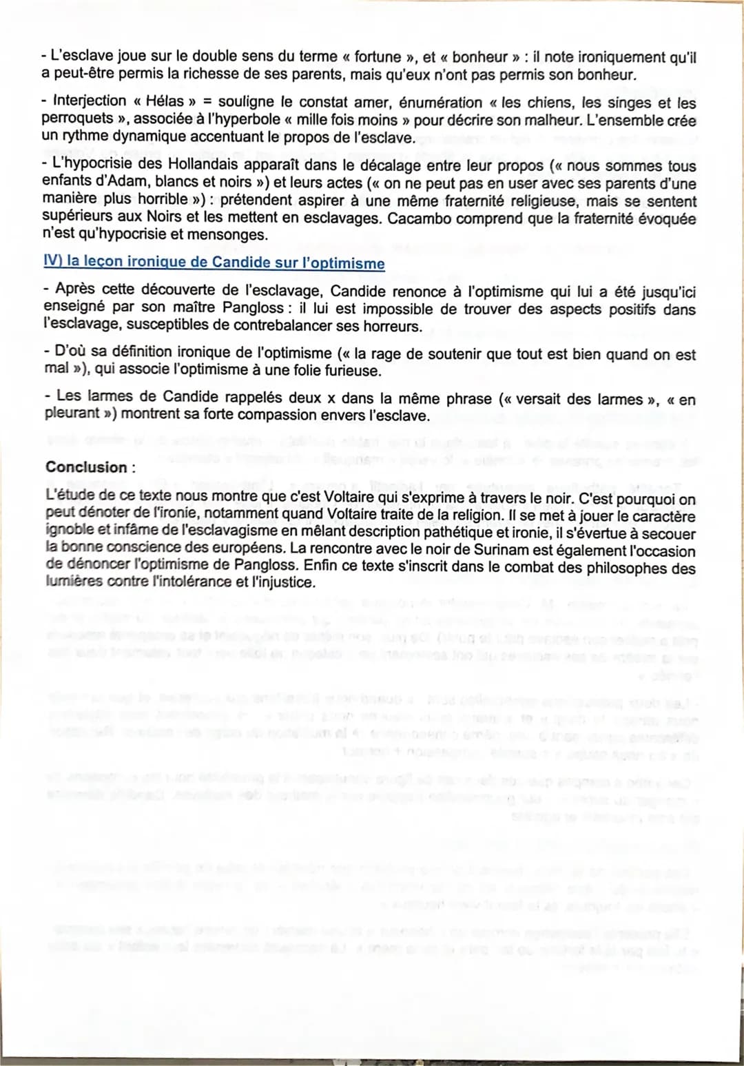 Texte 7: Candide ou l'Optimisme, Voltaire, 1759
Introduction :
Publié en 1759, Candide ou l'Optimisme est une des oeuvres principales de Vol
