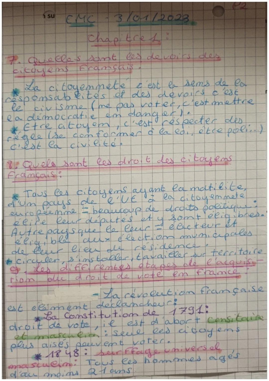EMC 3/01/2023

Chapitre 1:
La republiques et la
citoyemmete.

PL

1. Les principes de la République:

*   indivisible, applique les même
   