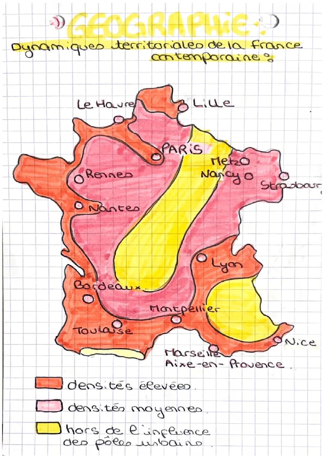 dynamiques territoriales de la France contemporaine 