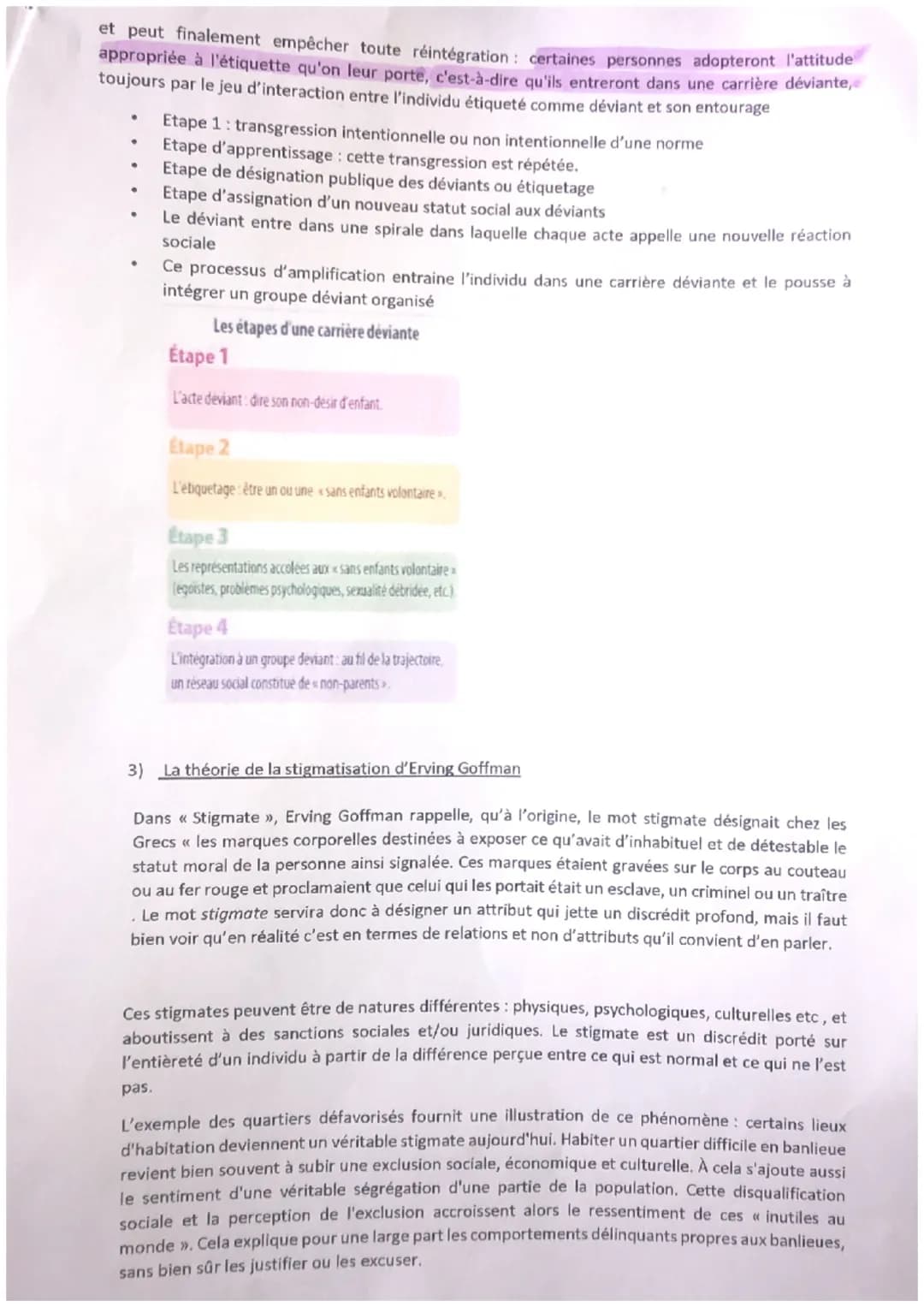 Quels sont les processus sociaux qui contribuent à la déviance ?
1 Quel est le rôle du contrôle social?
A La vie en société : la conformité 