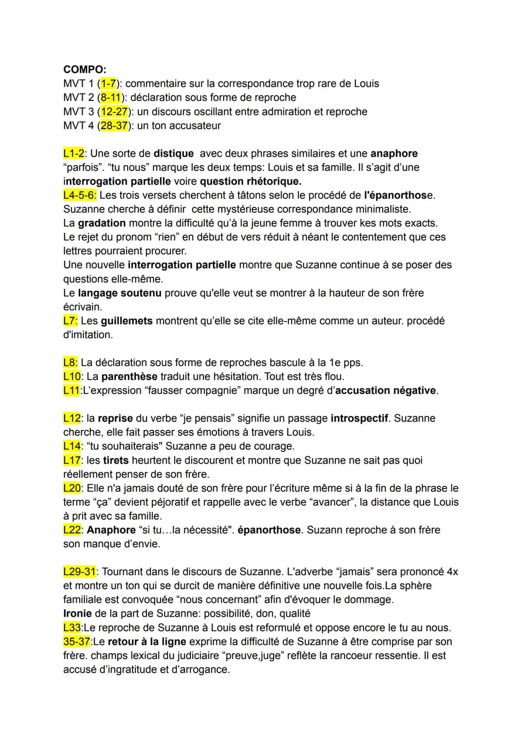 I.LE THÉÂTRE
ORAL DE FRANÇAIS SESSION 2023
1. Lagarce, Juste la fin du Monde, Prologue.
LOUIS. - Plus tard, l'année d'après
- j'allais mouri