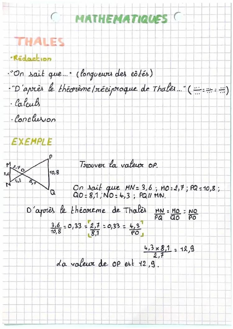 Know Théorème de Thalès thumbnail