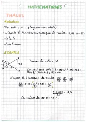 Know Théorème de Thalès thumbnail
