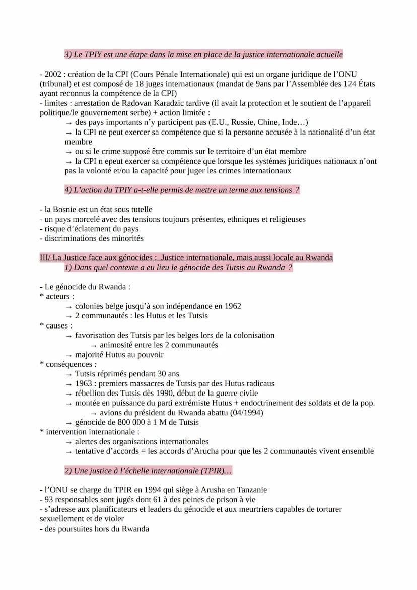 H.G.G.S.P. THEME 1: HISTOIRE ET MEMOIRE
I/ La justice face aux crimes de masse : origines et enjeux
1) La justice, un outils de paix
AXE 2: 