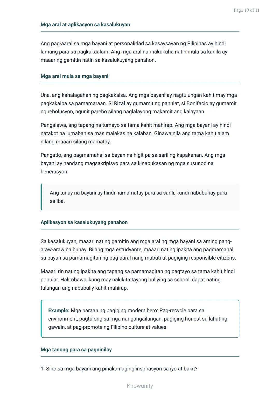 Kolonyalismo at Imperyalismo sa Asya at Pilipinas: Mga Bayani
Pag-aaral sa mga bayani at personalidad sa panahon ng
kolonyalismo
Mga Layunin