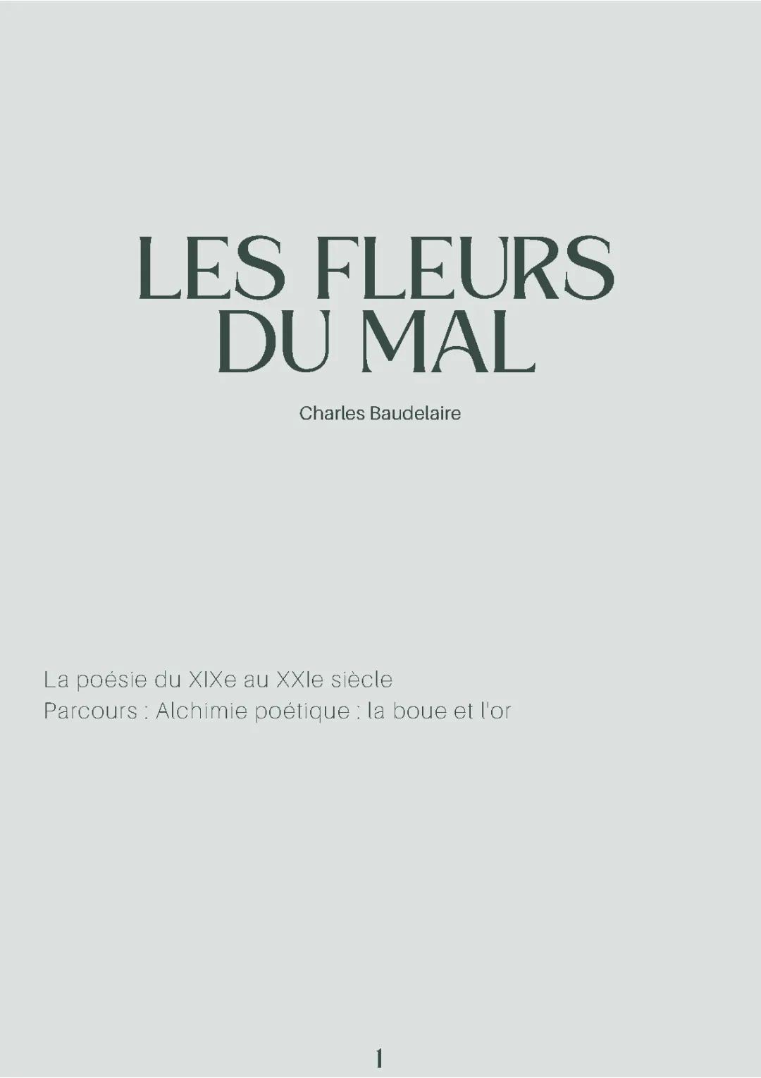 Les Fleurs du mal - Charles Baudelaire