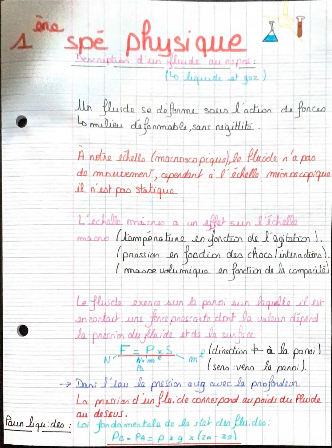 Statique des Fluides: Lois et Formules Faciles 📝