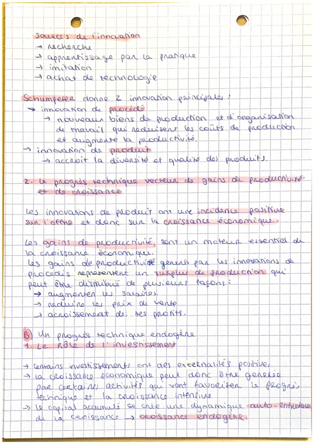 GES- Chap 1
I. Le phenomène de la croissance économique
Al la mesure de la croissance économique
Croissance économique: augmentation soutenu