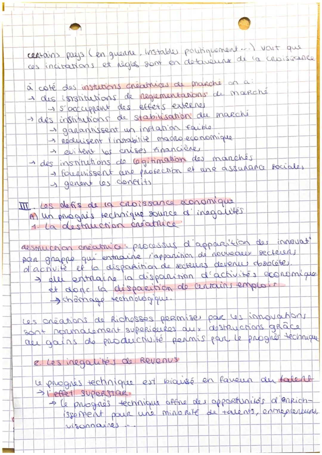 GES- Chap 1
I. Le phenomène de la croissance économique
Al la mesure de la croissance économique
Croissance économique: augmentation soutenu