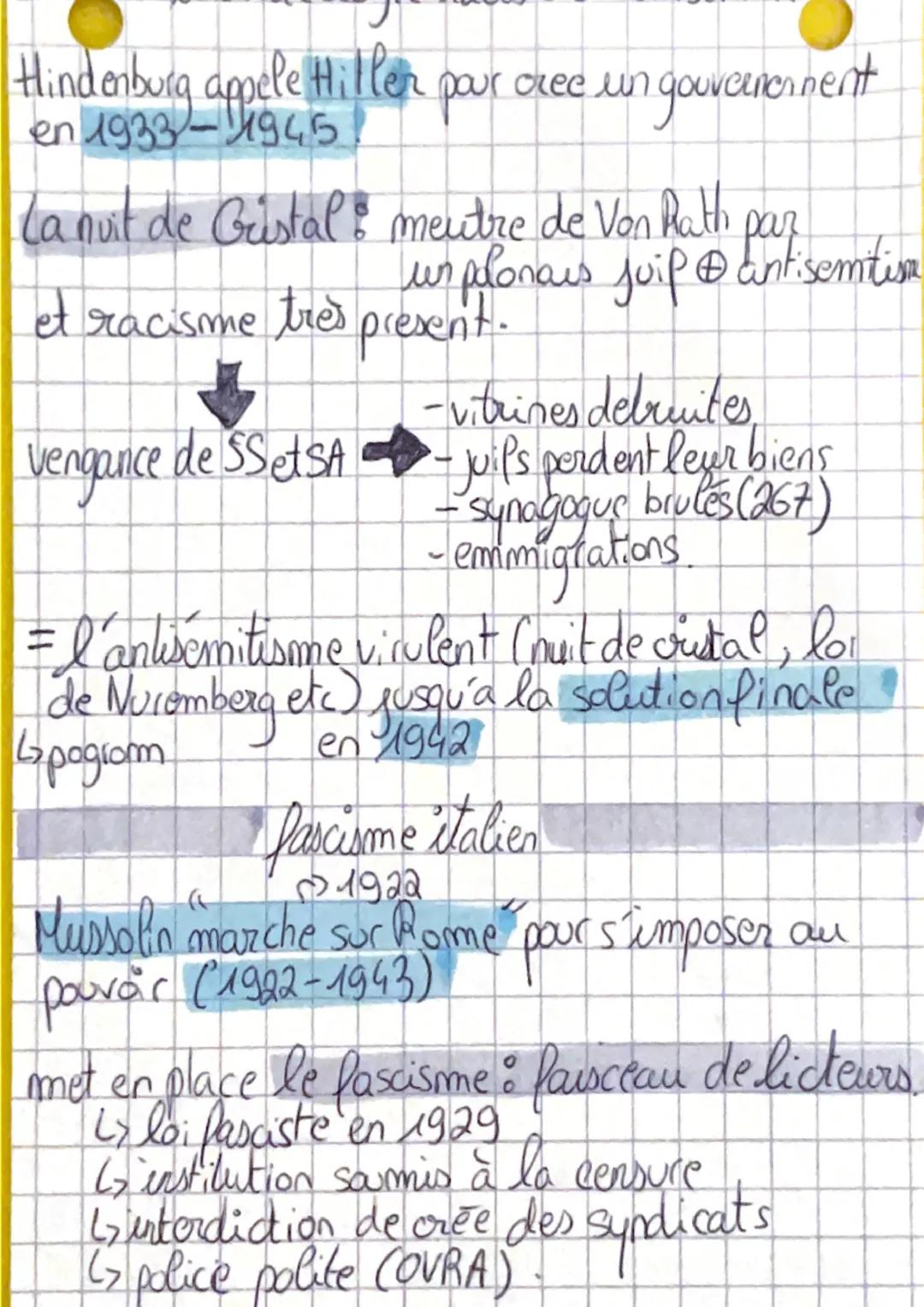 des totalitarismes.
concept propre au XXème siècle
↳s ideologie, controle totale des activités,
parti = Etat, terreur : cherche a crear un
h