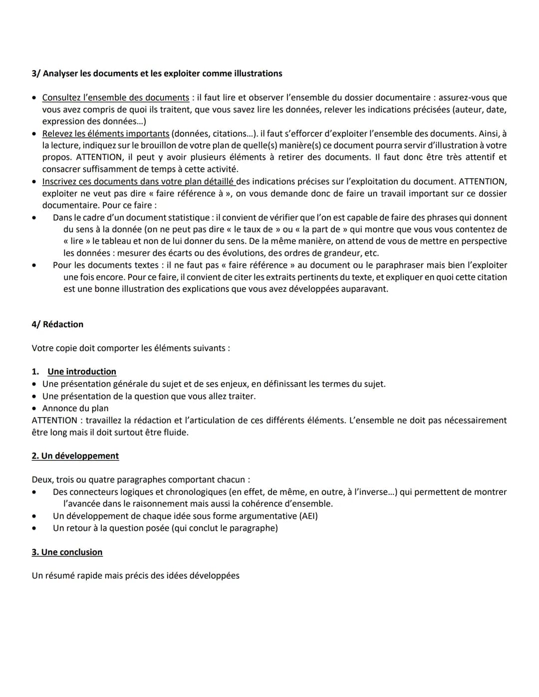 1/ Présentation de l'épreuve
Fiche n°4: Méthodologie de l'EC3 - Raisonnement s'appuyant sur un dossier documentaire
Indications officielles 