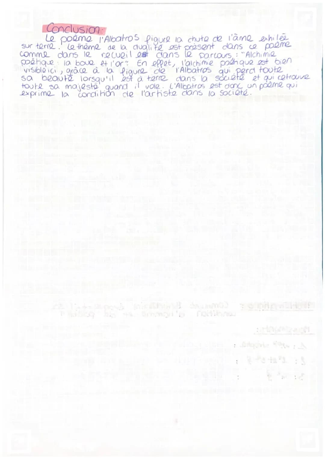 La poésie du XIXe siècle au XXIe siècle. 1G3 I. Mariage
S- mumt mer
✓ → vol
Texte 1
siseau lansairs
L'Albatros
CC de temps
cc de but
H en gé