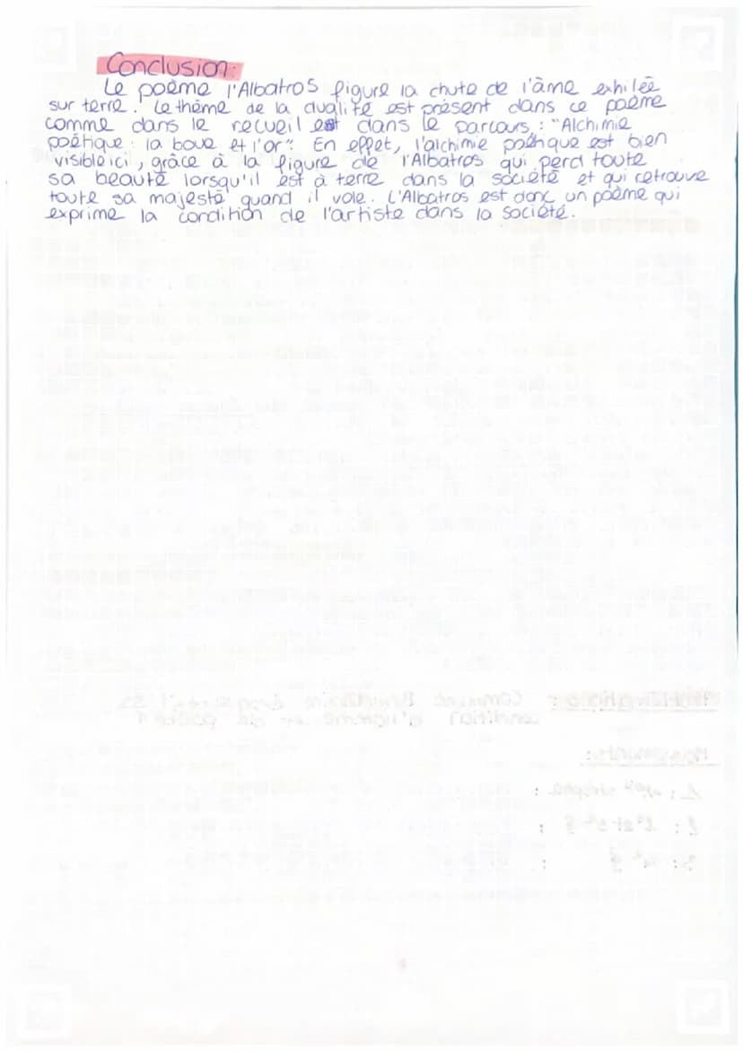 La poésie du XIXe siècle au XXIe siècle. 1G3 I. Mariage
S- mumt mer
✓ → vol
Texte 1
siseau lansairs
L'Albatros
CC de temps
cc de but
H en gé