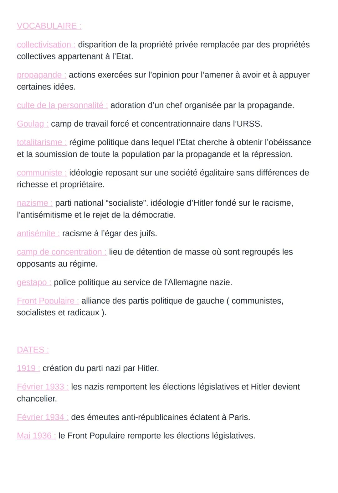 Date
Informations
importantes
LE TOTALITARISME C'EST QUOI ?
Le totalitarisme est une forme de gouvernement se développant devant l'entre 2 g